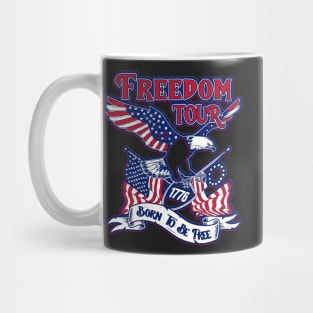 Patriotic Eagle American 4th Of July 1776 Freedom Born Free Mug